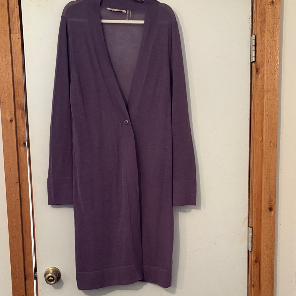 Soft Surroundings Deep Purple Cardigan